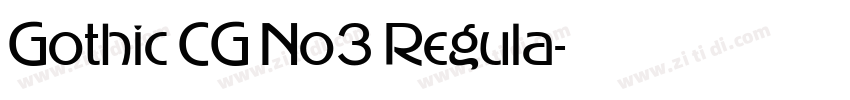 Gothic CG No3 Regula字体转换